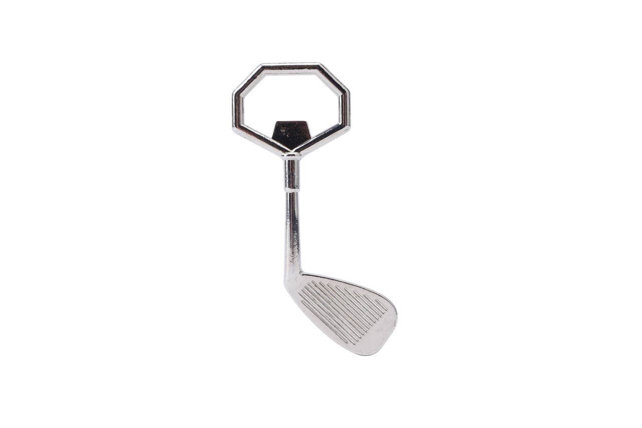 Flaskeåpner med golfkølle-design