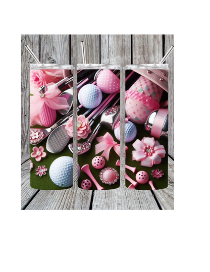Golf tumbler rosa