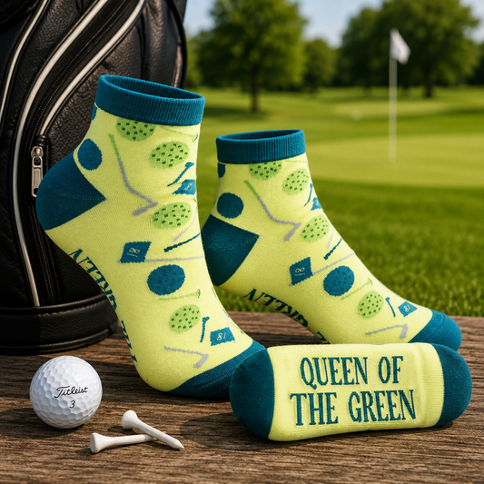 Queen of the Green – golf ankelsokker