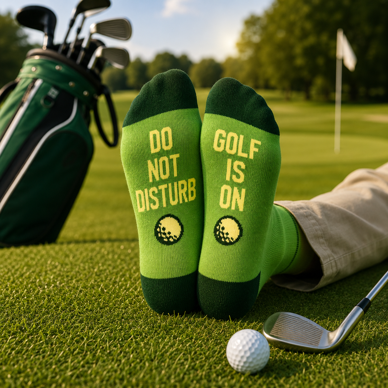 Ikke forstyrr – golfen er på! Sokker