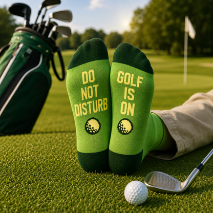 Ikke forstyrr – golfen er på! Sokker
