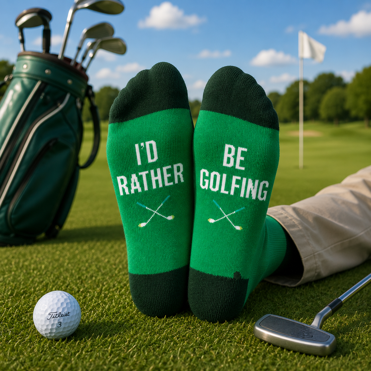 Jeg skulle heller vært på golfbanen – sokker