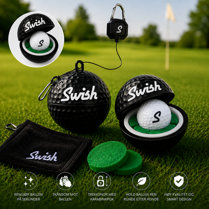 Swish golfballrenser sort