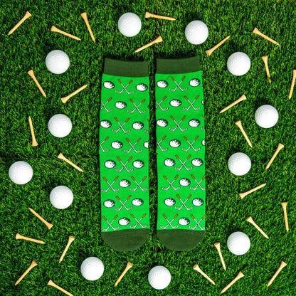 Født til å spille golf, tvunget til å jobbe – sokker